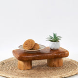 Cedar Roots Serving Stand Farmhouse wood pedestal stand plant holder
