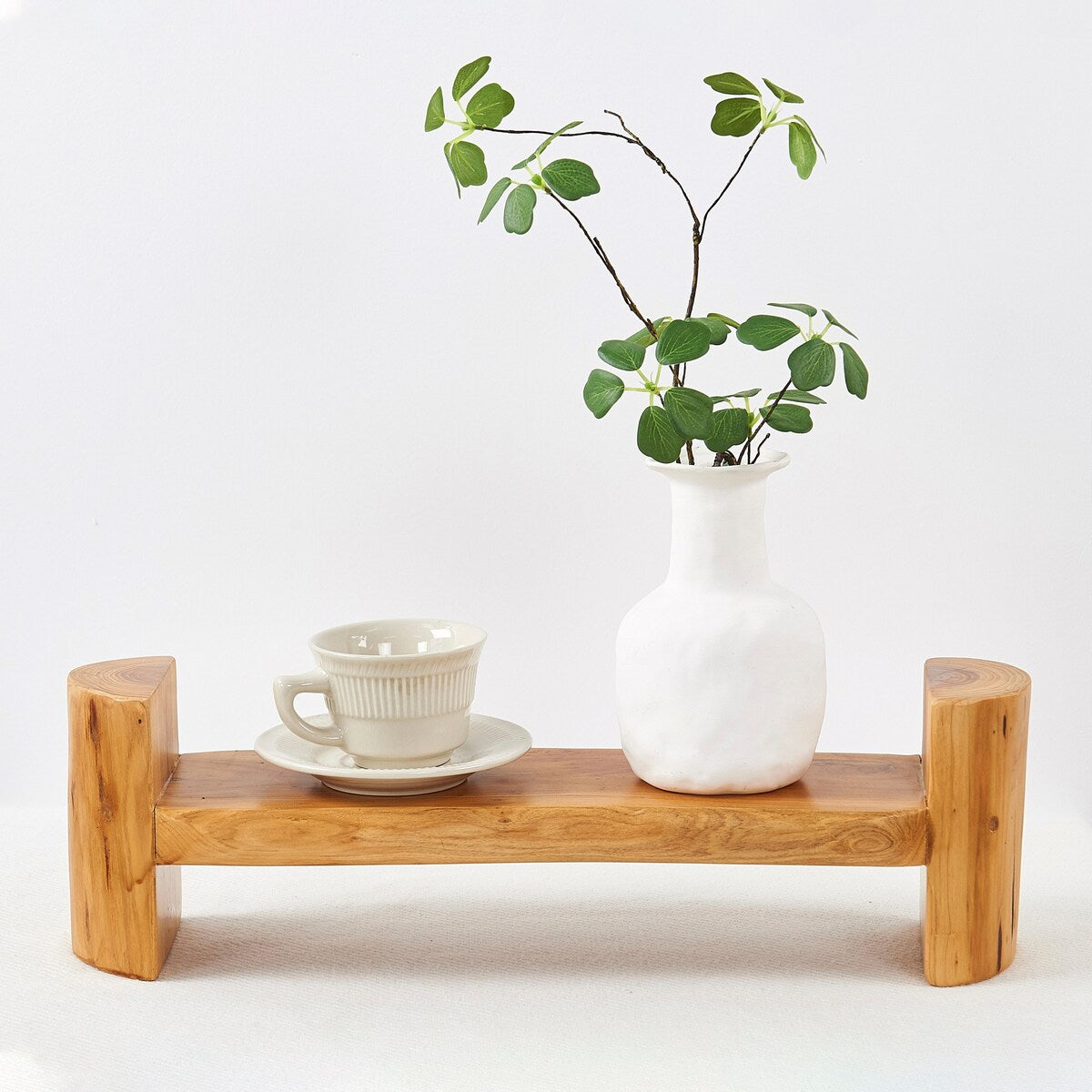 Cedar Roots Serving Stand Farmhouse wood pedestal stand plant holder