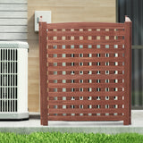 Cedar Wood Outdoor 3 Panels Privacy Fence Screen, Air Conditioner Fence, Trash Enclosure