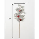 Sullivans Cedar & Ball Artificial Spray - 12"L x 3"W x 33"H