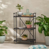 Cedarburg Outdoor Industrial 3 Shelf Firwood Bookcase by Christopher Knight Home - 27.25" W x 17.00" D x 40.75" H