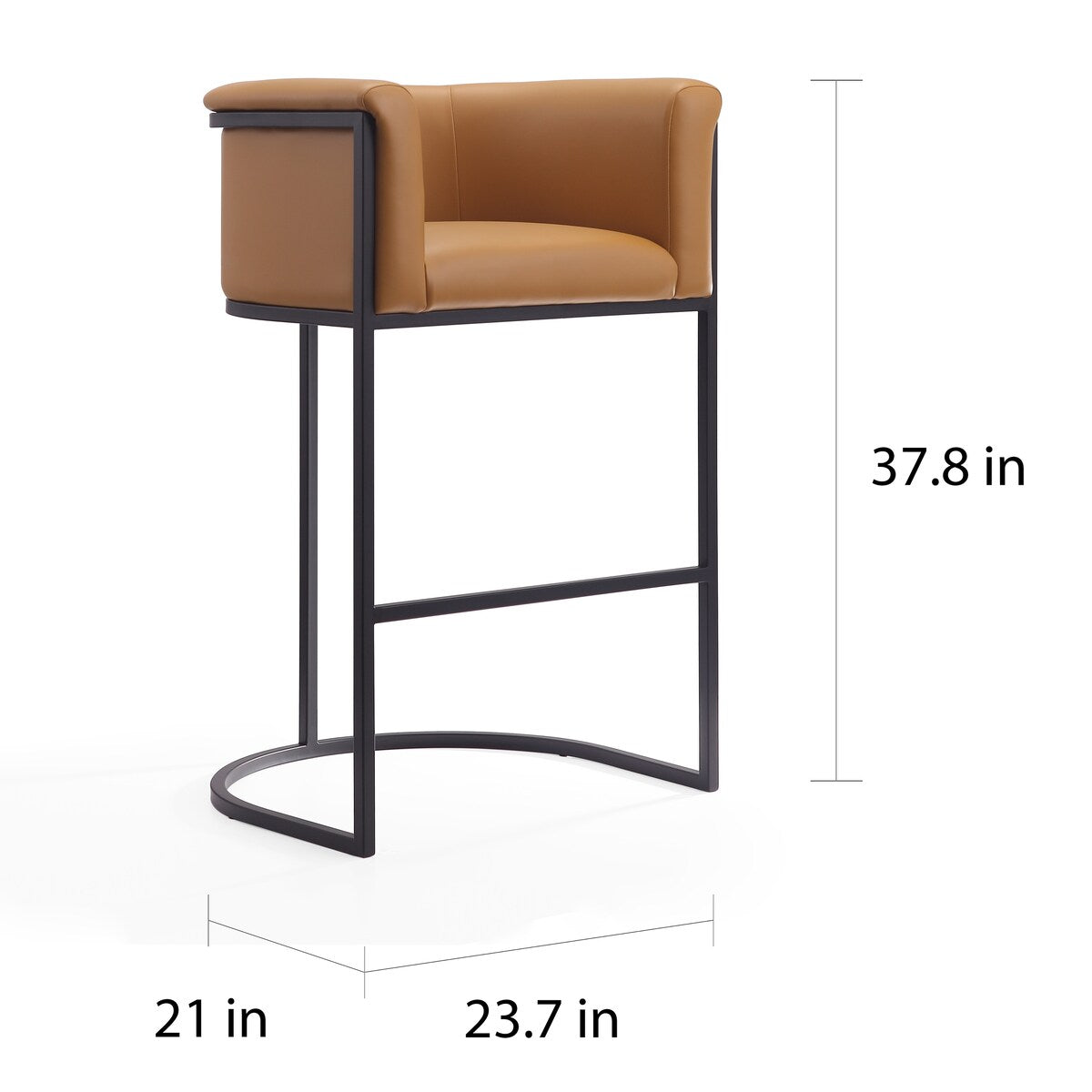 Ceets Leather Contemporary Cosmopolitan Bar Stool