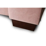 Ceets Sleek and Modern Velvet Upholstered Parlay Bed Frame