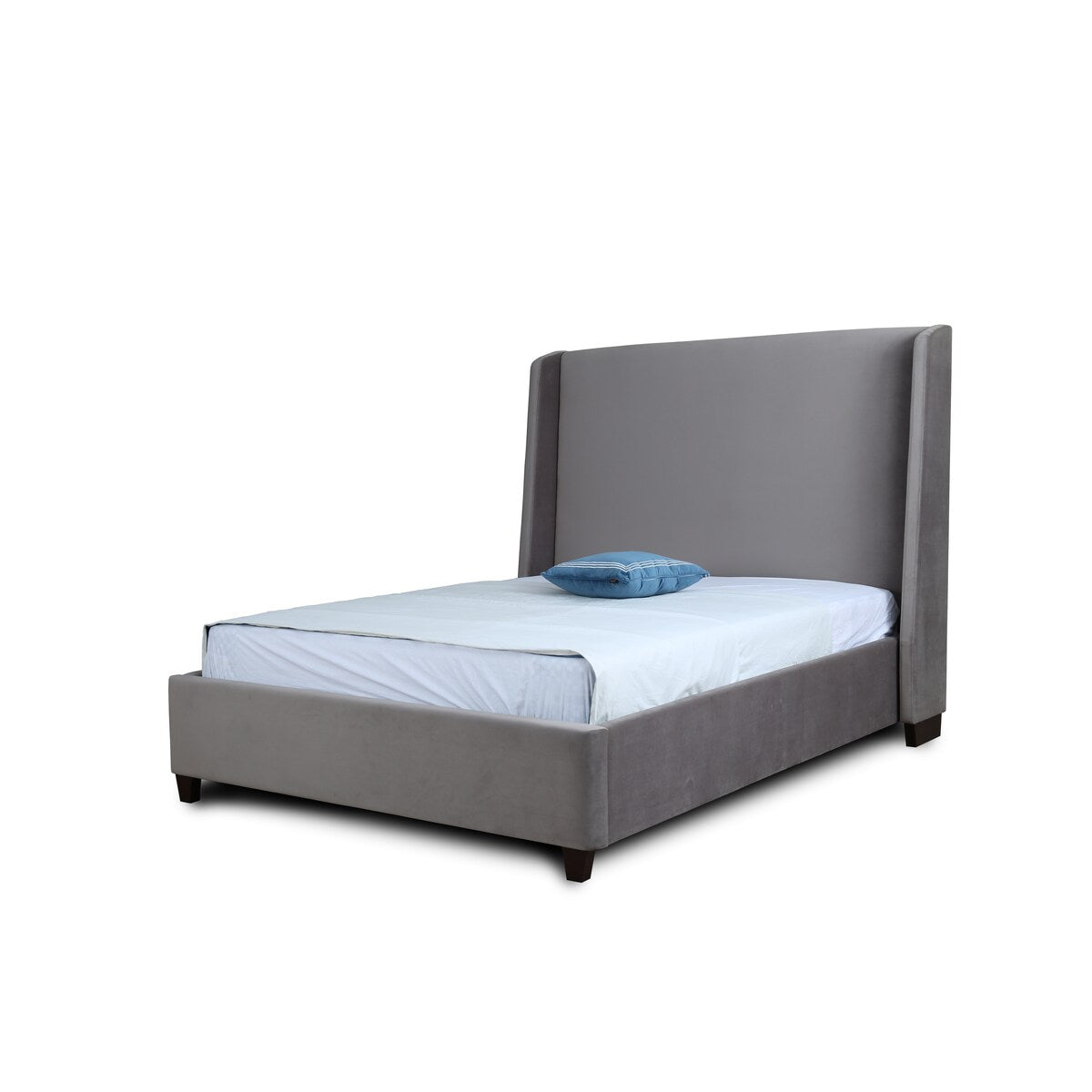 Ceets Sleek and Modern Velvet Upholstered Parlay Bed Frame