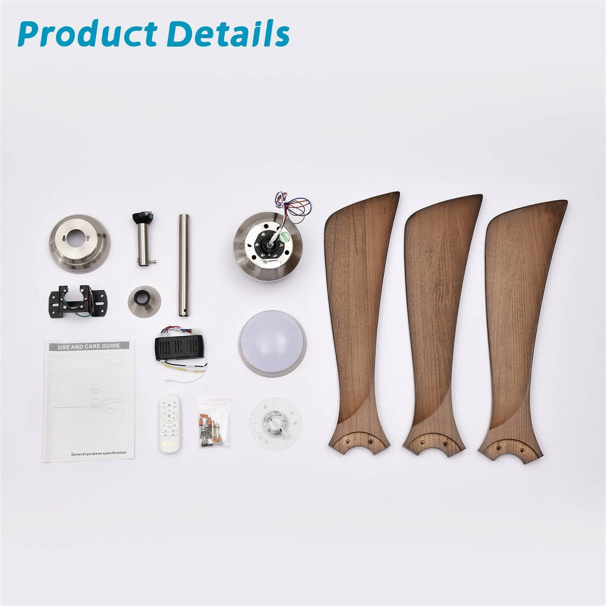 Ceiling Fan with Lights Remote Control