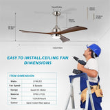 Ceiling Fan with Lights Remote Control