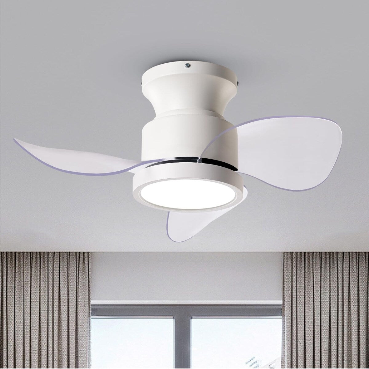 Ceiling Fans with Lights 22 inch Quiet Ceiling Fan Large Airflow Remot