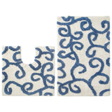 Celebration 'New Scroll' Bath and Contour Rug 2-piece Set