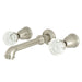 Kingston Brass Celebrity Two-Handle 3-Hole Wall Mount Bathroom Faucet