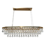 Celeste Oval Glass Drop Crystal Chandelier