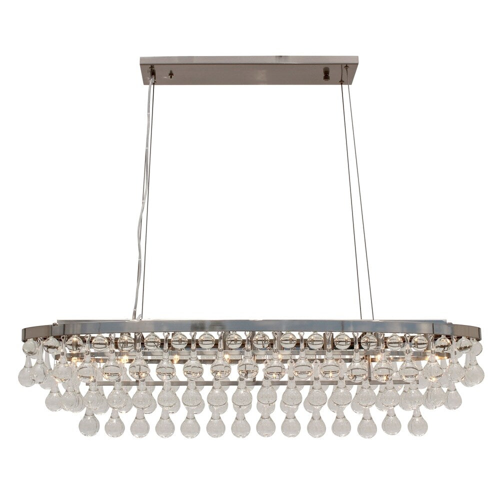 Celeste Oval Glass Drop Crystal Chandelier
