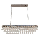 Celeste Oval Glass Drop Crystal Chandelier