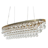 Celeste Oval Glass Drop Crystal Chandelier