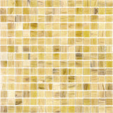 Apollo tile 12" x 12" Celestial Glossy Cream Beige Glass Tile (20 sq ft/case) - 20 Pack