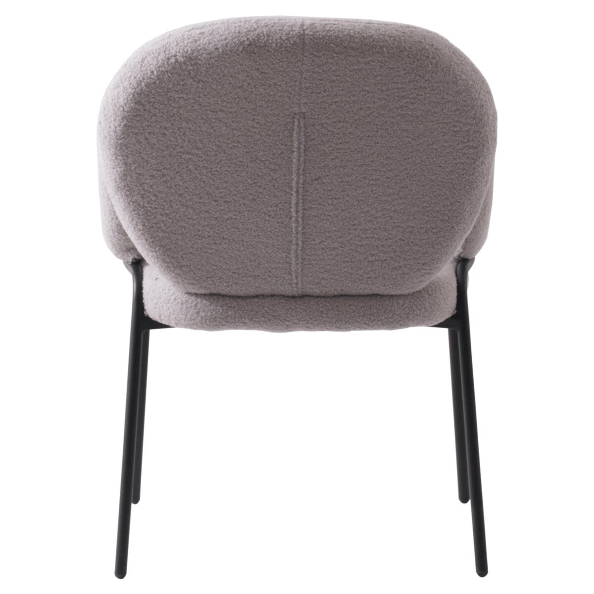 Celestial Boucle Upholstered Iron Dining Chairs Set of 2 by LeisureMod
