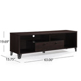 Celine Mid-Century Modern Faux Wood Entertainment Unit by Christopher Knight Home