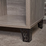 Celine Mid-Century Modern Faux Wood Entertainment Unit by Christopher Knight Home