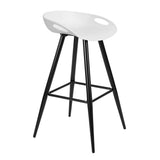 White Bar & Counter Stool(Set of 2)