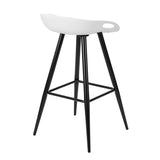 White Bar & Counter Stool(Set of 2)