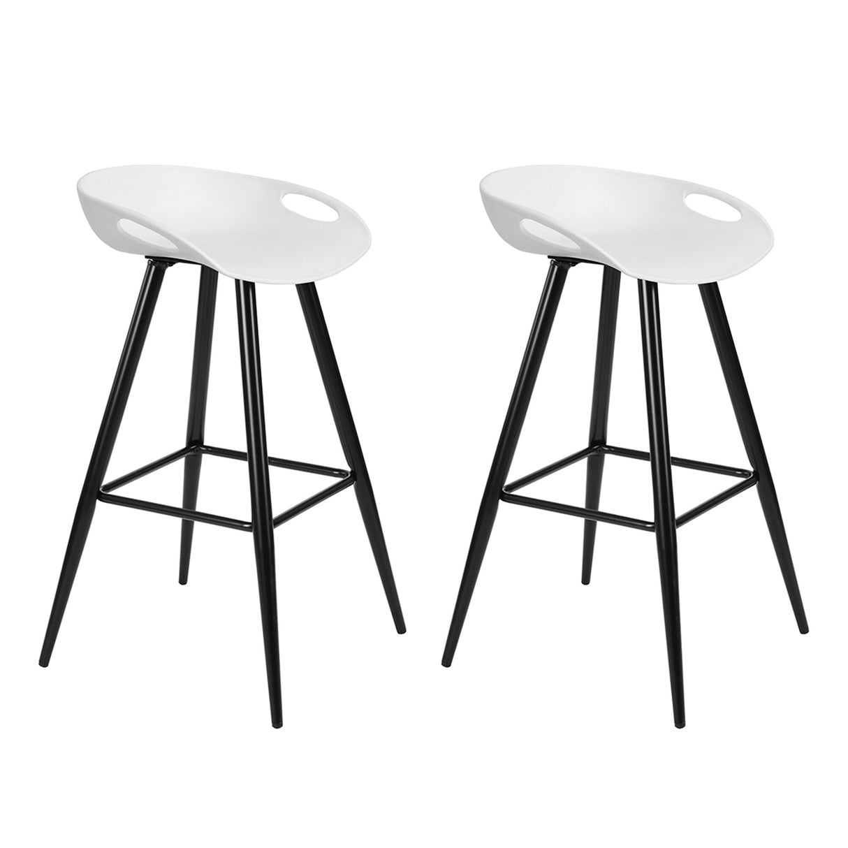 White Bar & Counter Stool(Set of 2)