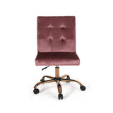 Centennial Glam Tufted Fabric Home Office Chair with Swivel Base by Christopher Knight Home - N/A