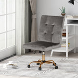 Centennial Glam Tufted Velvet Office Chair by Christopher Knight Home - N/A
