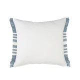 Sevita Centered Stripes Woven Throw Pillow with Fringe
