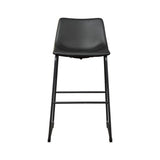 Signature Design by Ashley Centiar Black Bar Stool (Set of 2)