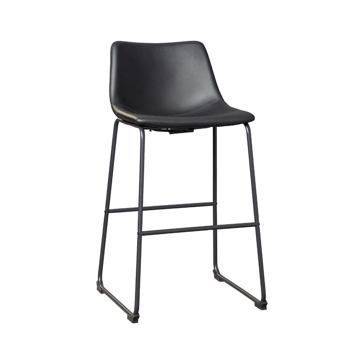 Signature Design by Ashley Centiar Black Bar Stool (Set of 2)
