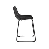 Signature Design by Ashley Centiar Black Bar Stool (Set of 2)