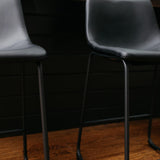 Signature Design by Ashley Centiar Black Bar Stool (Set of 2)