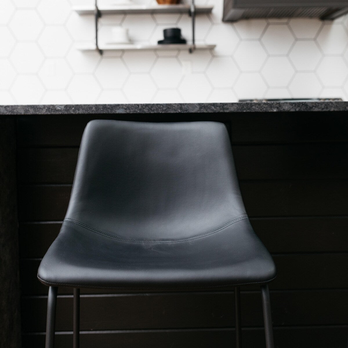 Signature Design by Ashley Centiar Black Bar Stool (Set of 2)