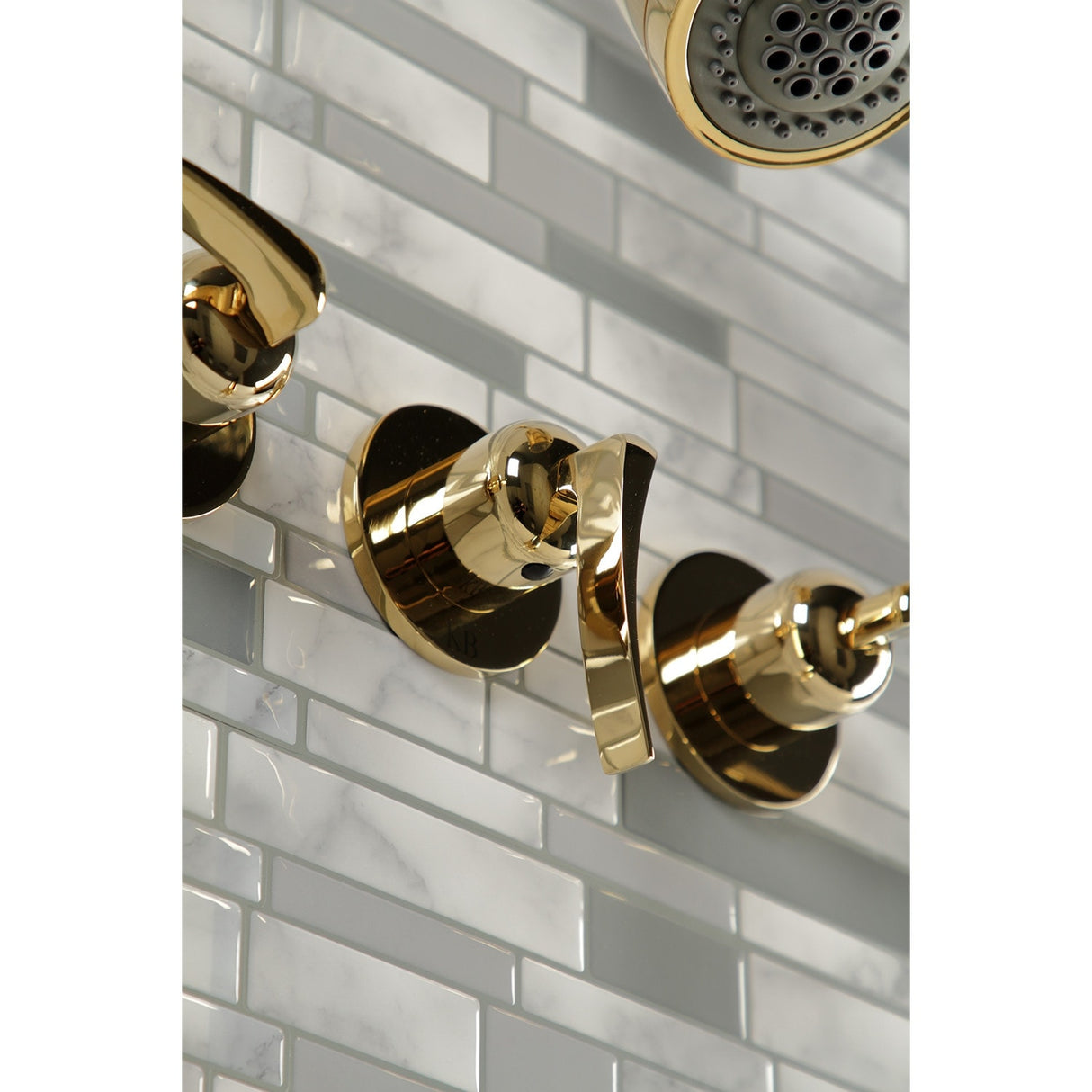 Kingston Brass Centurion Three-Handle Tub and Shower Faucet
