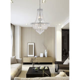 Century 12 light Chrome Chandelier Clear Royal Cut Crystal - Exact Size