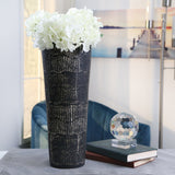 Ceramic 19" Vase, Antique Black