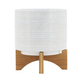 Ceramic 8" Planter On Stand, Speckled White, Round, 9.25"H, Speckled - 7.75" x 7.75" x 9.25"