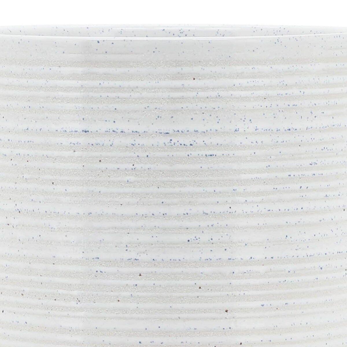Ceramic 8" Planter On Stand, Speckled White, Round, 9.25"H, Speckled - 7.75" x 7.75" x 9.25"