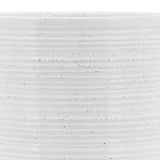 Ceramic 8" Planter On Stand, Speckled White, Round, 9.25"H, Speckled - 7.75" x 7.75" x 9.25"