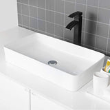 Ceramic Handmade Rectangular Vessel Bathroom Sink