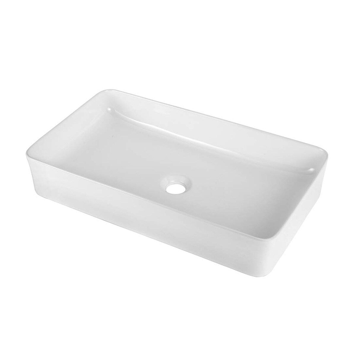 Ceramic Handmade Rectangular Vessel Bathroom Sink