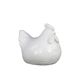 Urban Trends Collection White Ceramic Hen Figurine