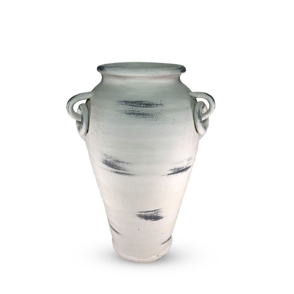 Ceramic Oblong Decorative Urn