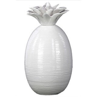 White Ceramic Pineapple
