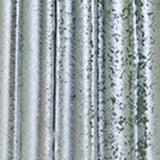 Ceramic Tall Vase with Embossed Line Texture Surface, Silver