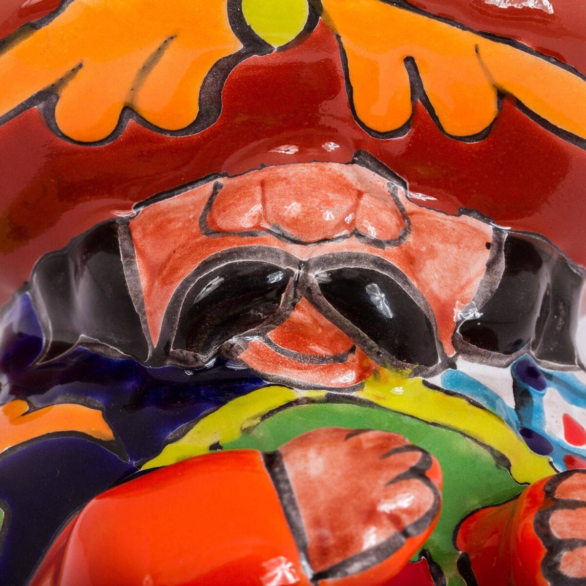 Ceramic figurine, 'Singing Mariachi'