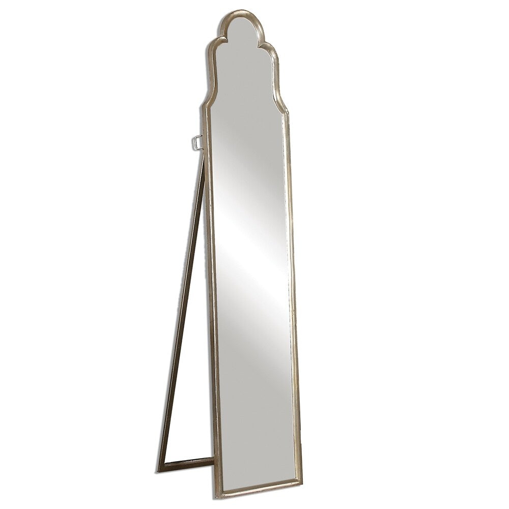 Cerano Arched Silver Mirror - 14.125x65.125x1.375