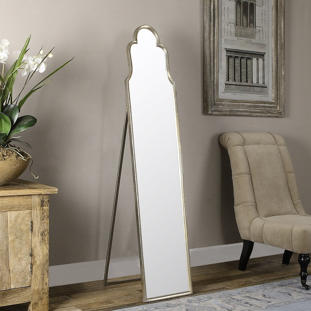 Cerano Arched Silver Mirror - 14.125x65.125x1.375