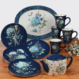 Certified International Bohemian Blue 16-piece Dinnerware Set, Service for 4
