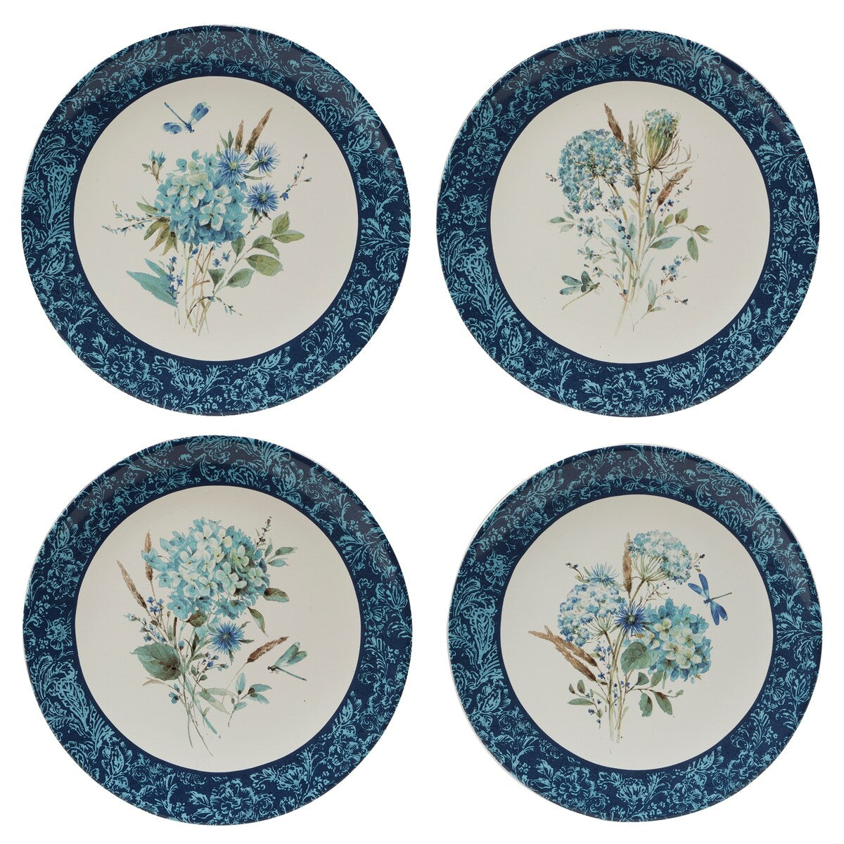 Certified International Bohemian Blue 16-piece Dinnerware Set, Service for 4