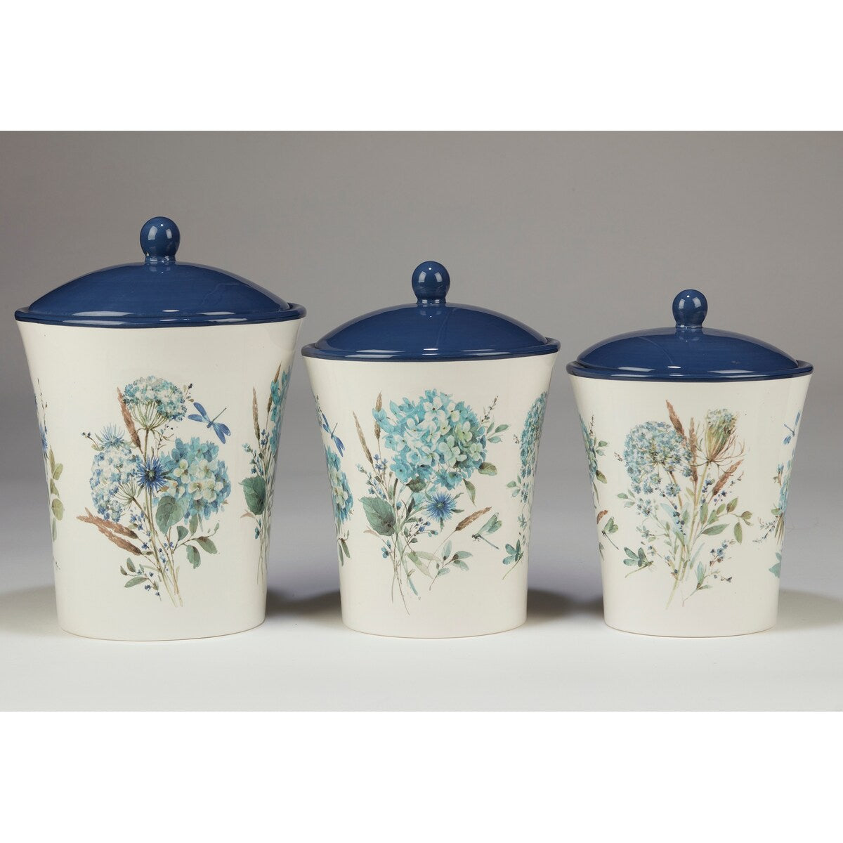 Certified International Bohemian Blue 3-piece Canister Set